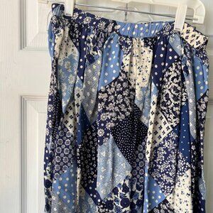 Vintage Patchwork Midi Skirt - OG PRICE 20.00